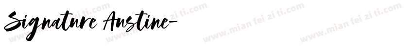 Signature Austine字体转换